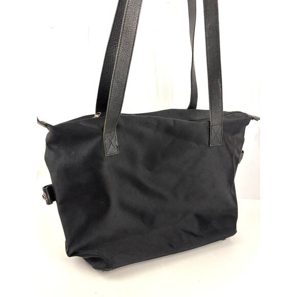 VTG Chico's Nylon Large Black Tote Bag 1990s Y2K - Picture 13 of 16